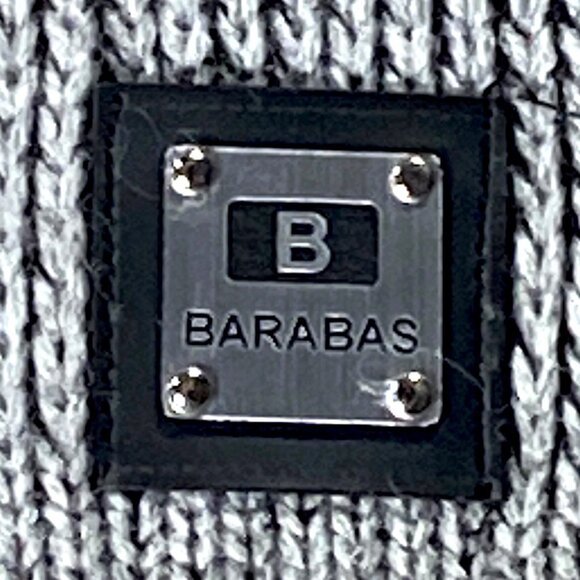 Barabas Coat Mens M Gray Pea Short Jacket Knitwear Metallic Button Logo Everyday - Picture 2 of 16